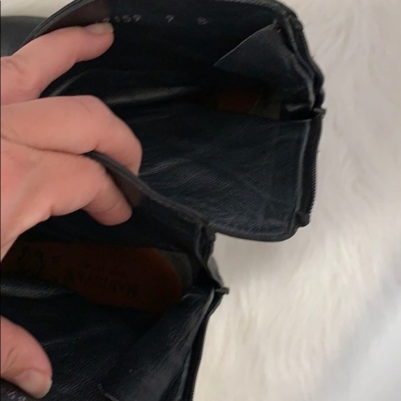 Stuart Weizmann | black leather block heeled boot - Picture 9 of 16